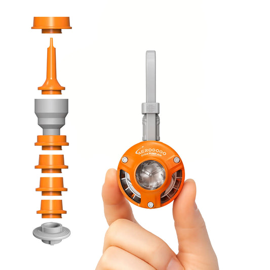 Aerogogo Giga Pump Air Ultra Light 28g Portable Mini Air Pump Camping Self-Inflating Mat Tube Pump 1oz Ultra Small Wireless Inflator Backpacking Water Play