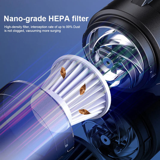 6 IN 1 Car Vacuum Cleaner Suction Blow Vaccum Vacum Wireless Home Handheld Charging Portable Mini Small Aspiradora Auto Machine